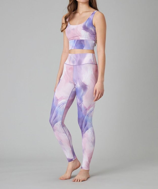 Chacott Chacott BALANCE インクアートプリントレギンス ピンクＰＴ