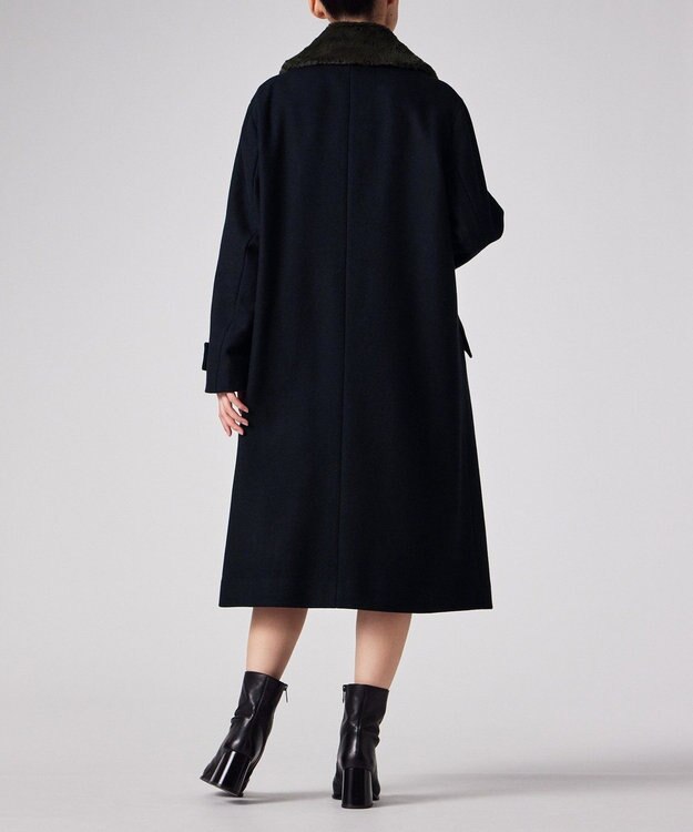 Paul Smith ウールカルゼ ロングコート ネイビー