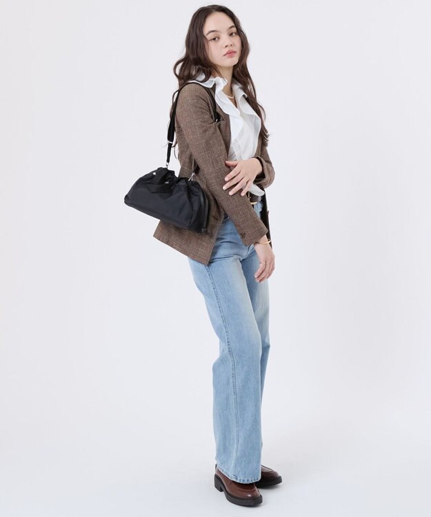 LeSportsac E/W CITY DRAWSTRING BAG??? /アップタウンブラック/ブラック アップタウンブラック/ブラック