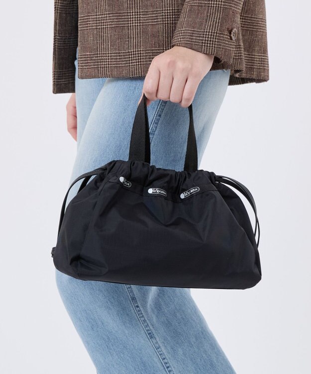 LeSportsac E/W CITY DRAWSTRING BAG??? /アップタウンブラック/ブラック アップタウンブラック/ブラック