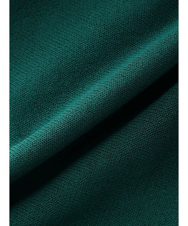 AMERICAN HOLIC バイカラーシアーニットカーディガン Green