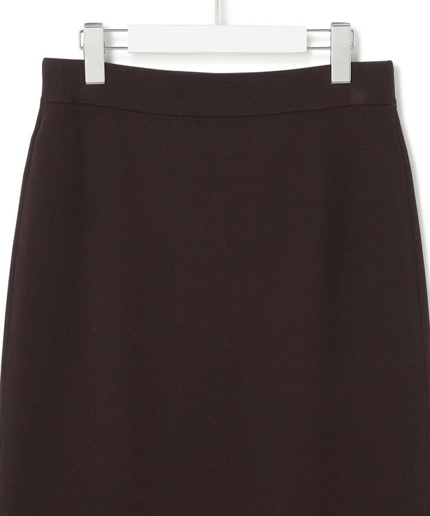 23区 【洗える】ヴィスコースストレッチ タイトスカート ダークブラウン系