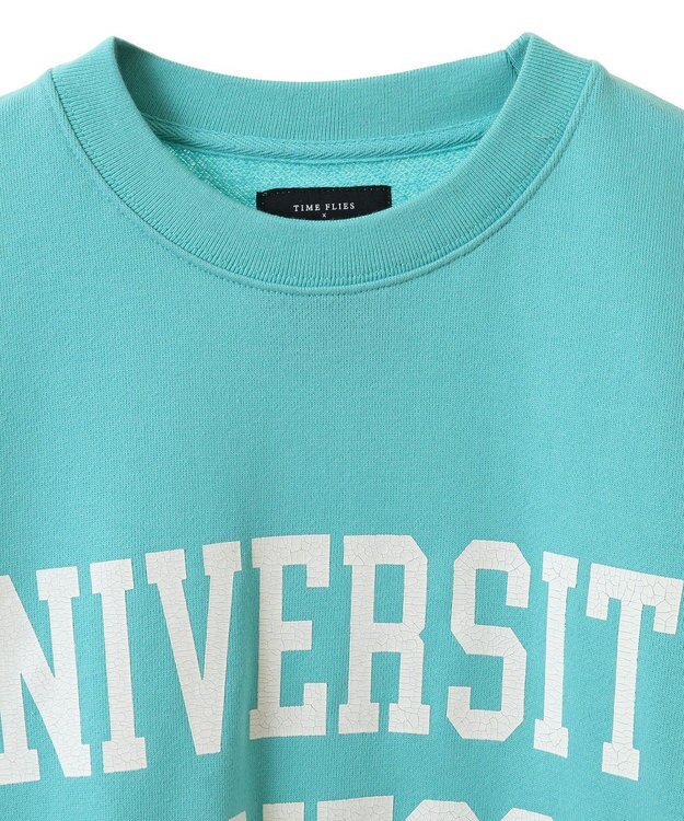 CRAFT STANDARD BOUTIQUE 【ユニセックス】裏毛プリントスウェット Blue Green