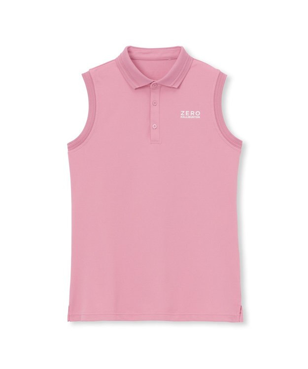 ZERO HALLIBURTON ZHG-W6b ノースリーブポロシャツ 82697 ZERO HALLIBURTON ゼロハリバートン レディースゴルフ トップス ピンク