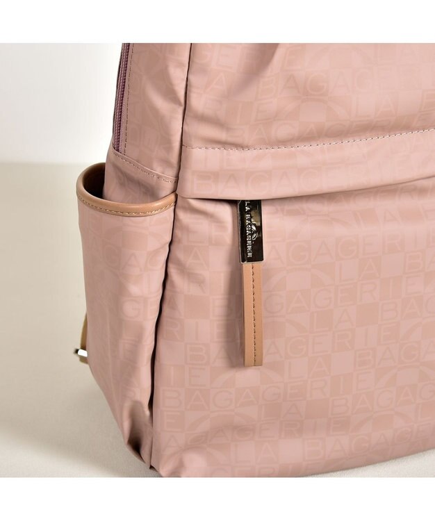 LA BAGAGERIE モノグラムデイリーバックパック ピンク