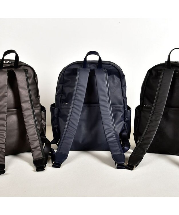 LA BAGAGERIE モノグラムデイリーバックパック ブラック