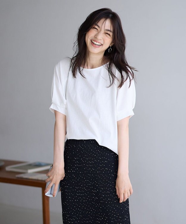 ANY パフスリーブラグランTシャツ オフ