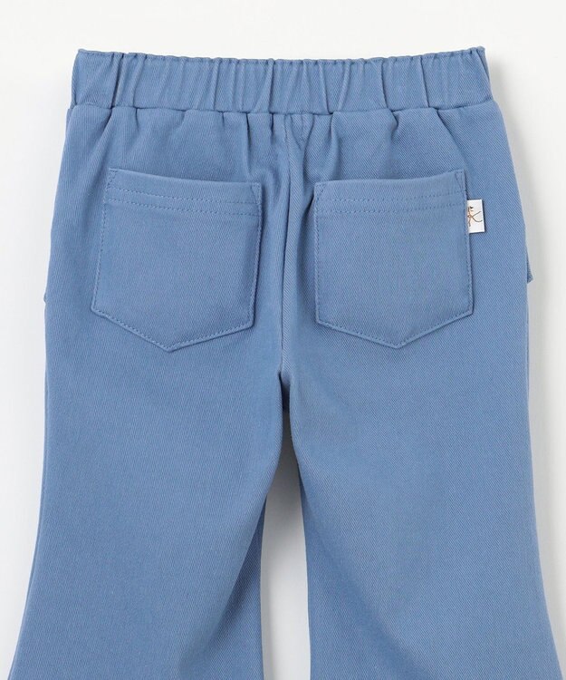 組曲 KIDS 【80-100㎝】フレアーデニムニット パンツ サックスブルー系