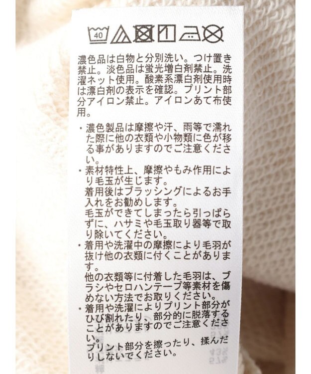 AMERICAN HOLIC ネップ裏毛ロゴスウェット Oatmeal