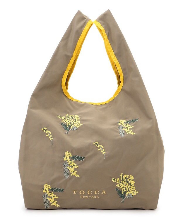 TOCCA 【A4サイズ対応・一部カラー撥水】BOUQUET DE REVE ECO BAG エコバッグ ベージュ系