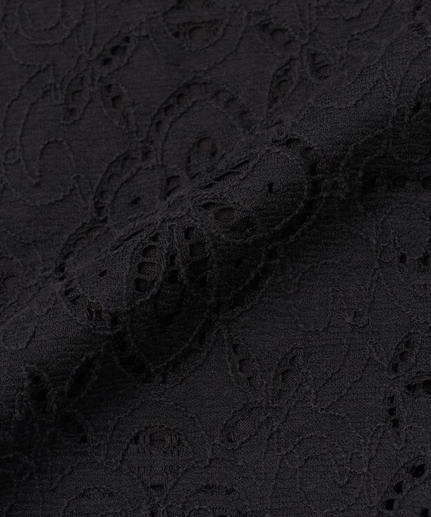 23区 【先行予約】ラッセルオーナメントレース ワイド パンツ ブラック系