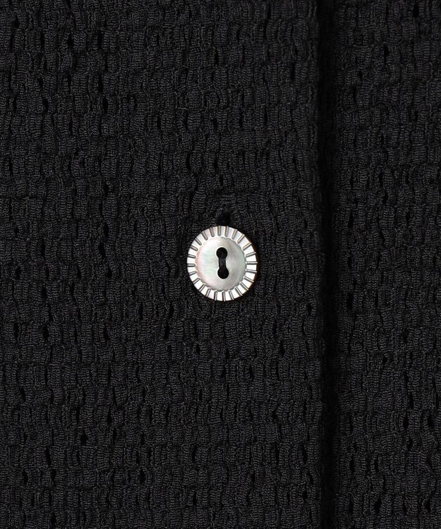 J.PRESS LADIES 【冷房対策に】レーシー カーディガン ブラック系