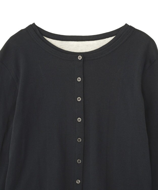 AMERICAN HOLIC 【２点セット】リンガーＴシャツ＋カーディガン Light Gray Mixture