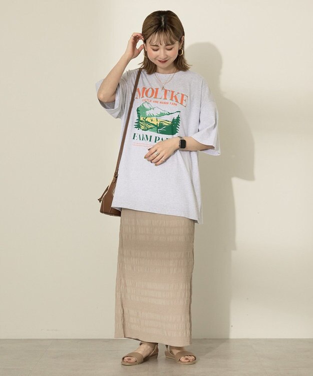 AMERICAN HOLIC FARM PARKプリントTシャツ Gray Mixture