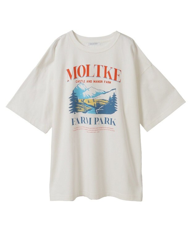 AMERICAN HOLIC FARM PARKプリントTシャツ Off White