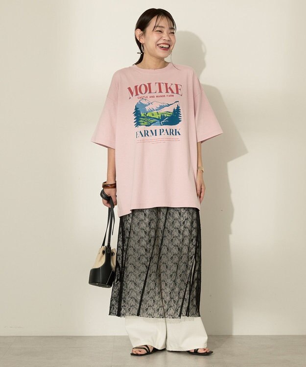 AMERICAN HOLIC FARM PARKプリントTシャツ Pink