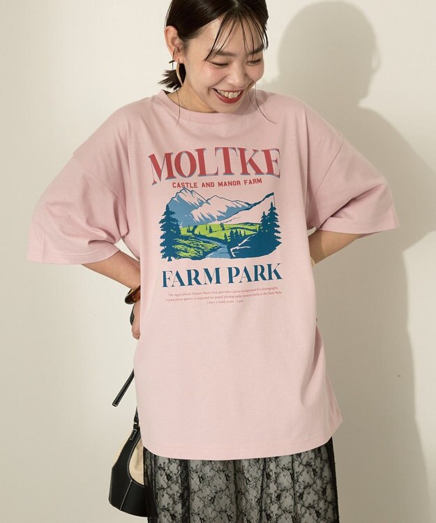 AMERICAN HOLIC FARM PARKプリントTシャツ Pink