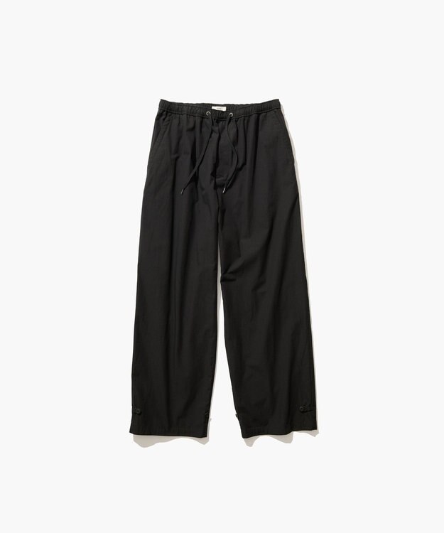 ATON LIGHT TC GABARDINE | ウォッシュドワイドパンツ - UNISEX BLACK