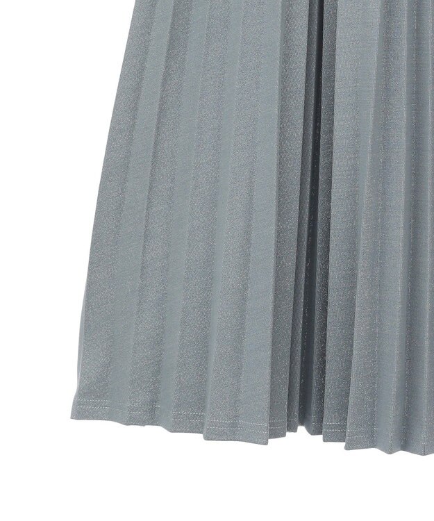 Green Parks ・Ｐｅｔｉｔ　Ｆｌｅｕｒ　ラメプリーツスカート Green