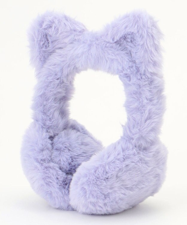 ANY KIDS シャラシャラ ネコミミ イヤーマフ パープル