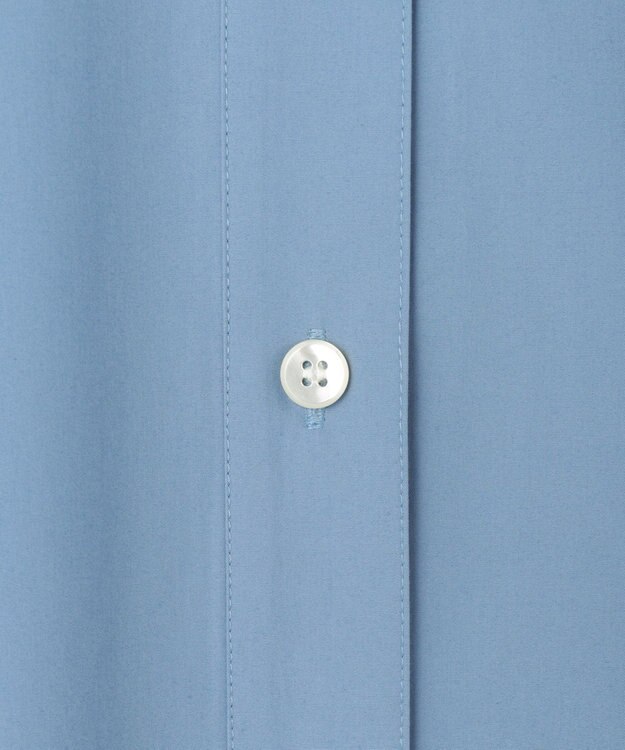 uncrave コットンクロスプレーン シャツワンピース サックス