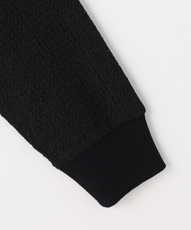 J.PRESS LADIES 【冷房対策に】レーシー カーディガン ブラック系