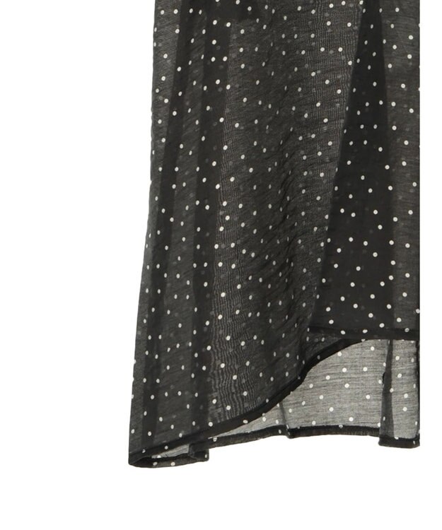 AMERICAN HOLIC 接触冷感シアーフリルブラウス Dot