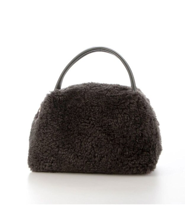 UNBILLION カシュカシュ cachecache / ボアボックスミニトートバッグ ダークグレー