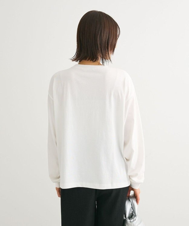 Green Parks 箔プリント長袖ロンＴＥＥ Silver