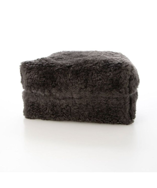 UNBILLION カシュカシュ cachecache / ボアボックスミニトートバッグ ダークグレー