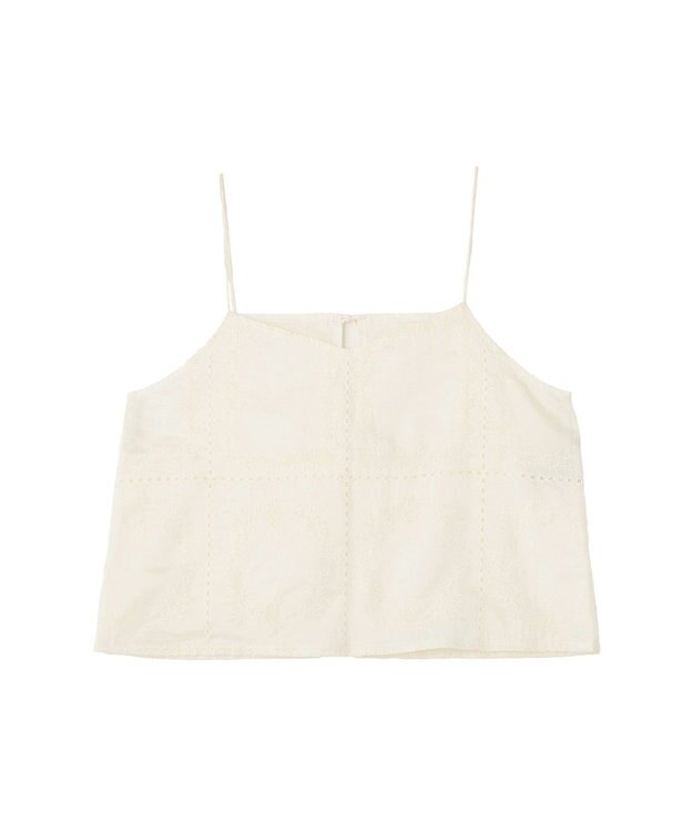 Green Parks 前後２ＷＡＹレース刺繍ビスチェ Ivory