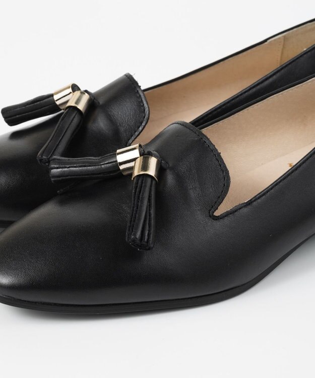 BONTRE 【BONTRE/ボントレ】レザータッセルローファー/30451-RS ブラックスムース