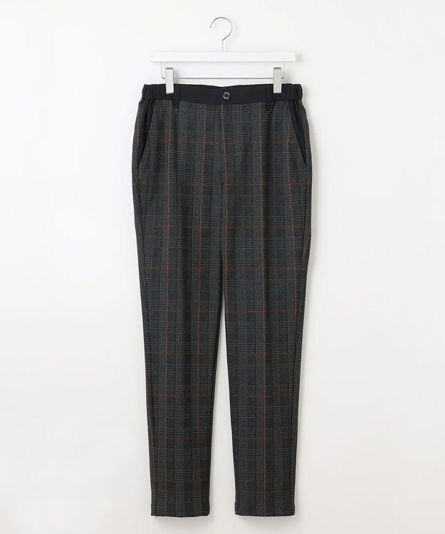 23区GOLF 【MEN】【ストレッチ】チェック柄プリント パンツ ネイビー系3