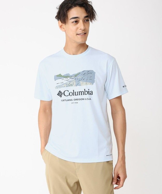 Columbia Columbia/ レイクアローヘッドグラフィックショートスリーブTシャツ /コロンビア White、 River