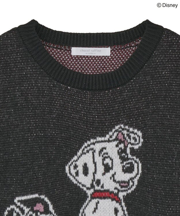 Green Parks １０１匹わんちゃん／ジャガードニット Black