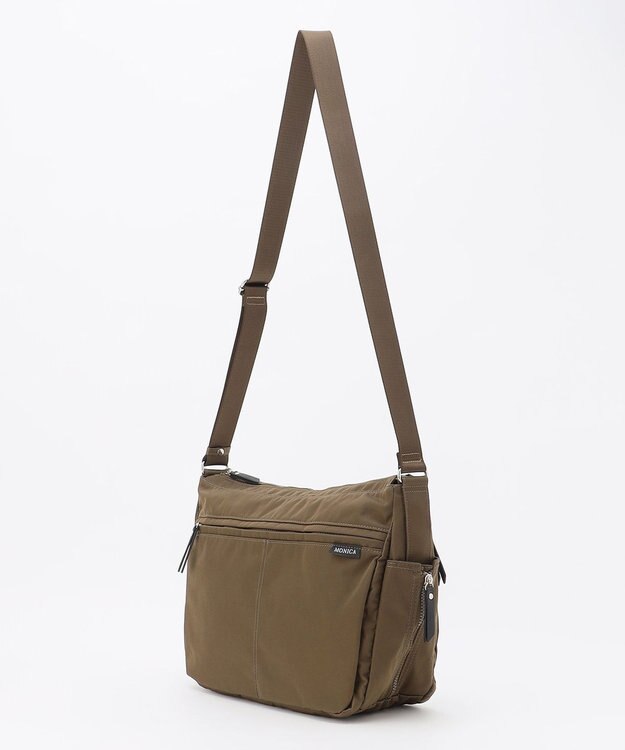 LA BAGAGERIE 【MONICA】サイドジップショルダーバッグ カーキ