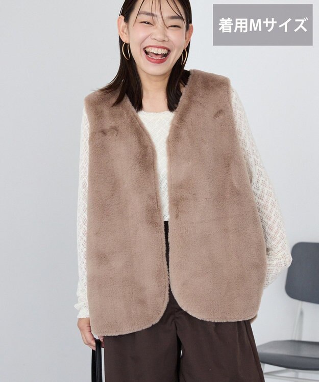 AMERICAN HOLIC 【選べる丈】ファーベスト Beige