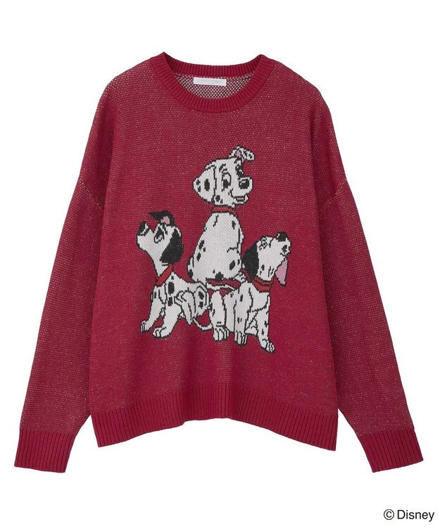 Green Parks １０１匹わんちゃん／ジャガードニット Red