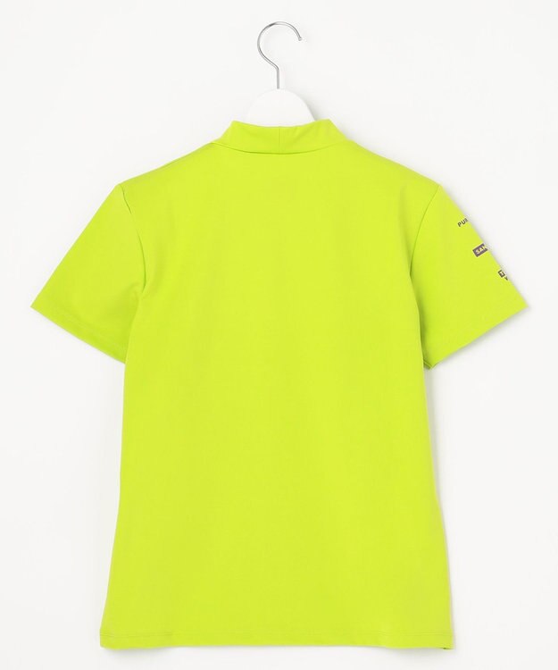 PW CIRCULUS 【WOMEN】【ストレッチ/UVケア】ポケット モックネック シャツ ゴルフウェア レディース ライム