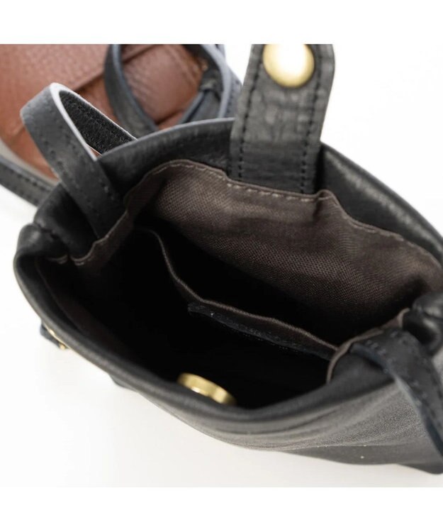 UNBILLION perche フラグメントケース付きモバイルショルダー ブラック