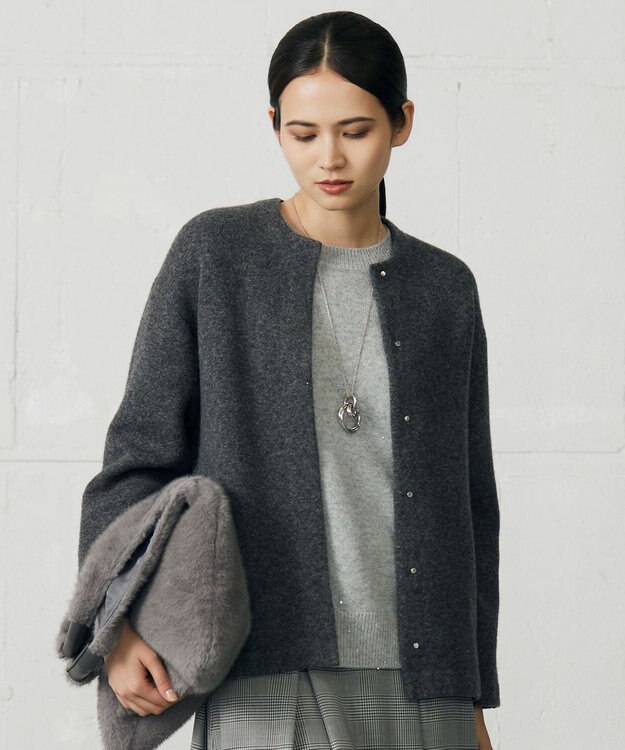 自由区 ラメブークレ アウター スレート