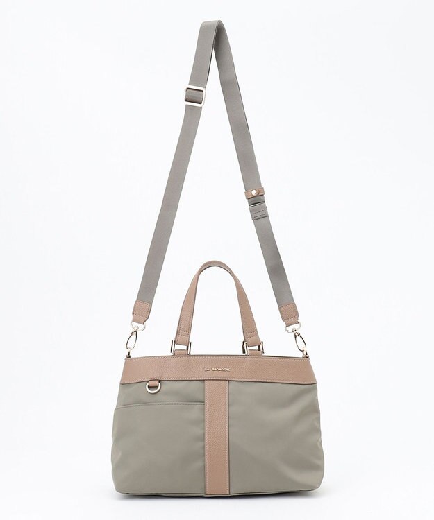 LA BAGAGERIE コンビ2WAYトートバッグ SMALL グレー