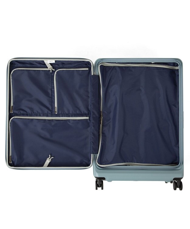 ACE BAGS & LUGGAGE ACE エスカレラ スーツケース 87L 完全フロントオープン 05653 エース アッシュブルー