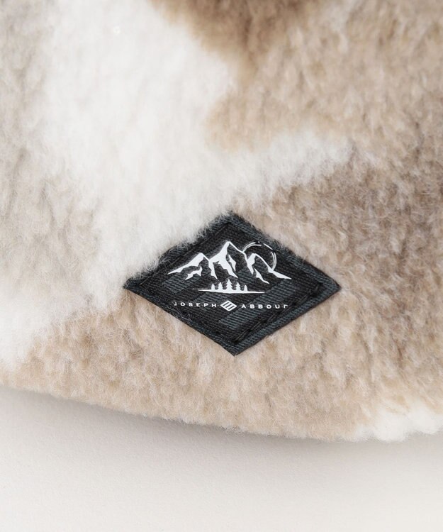 JOSEPH ABBOUD MOUNTAIN カモフラージュフリース アイボリー系7