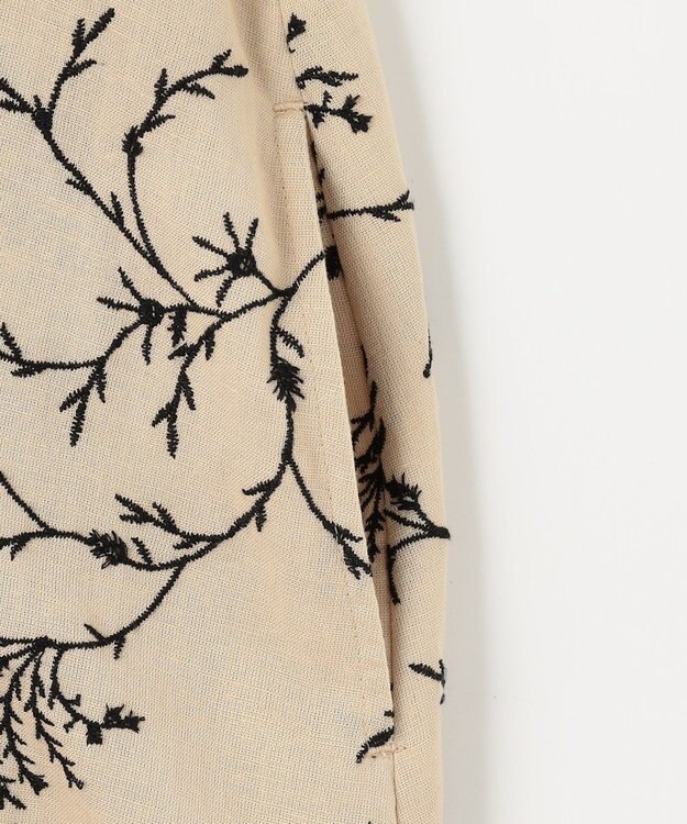 23区 【Indian Factory】フラワーエンブロイダリー ワンピース ベージュ系