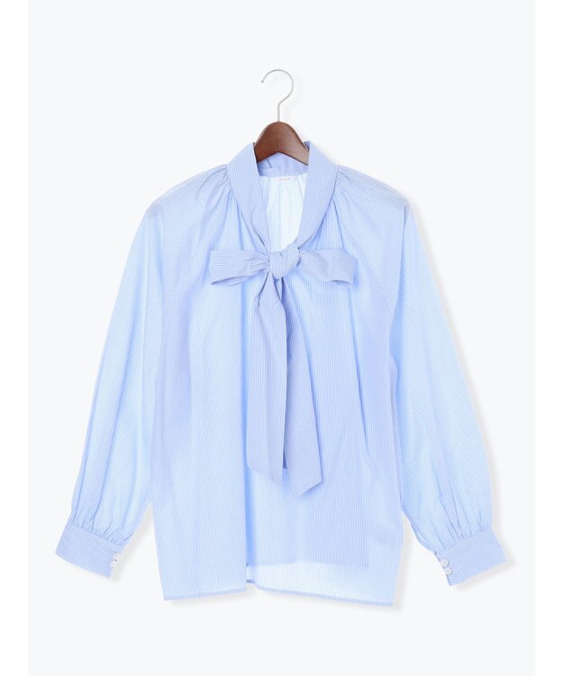 Te chichi 【泉 里香さん着用・Oggi.jp10/23掲載】ビッグリボン2WAYブラウス サックスブルー