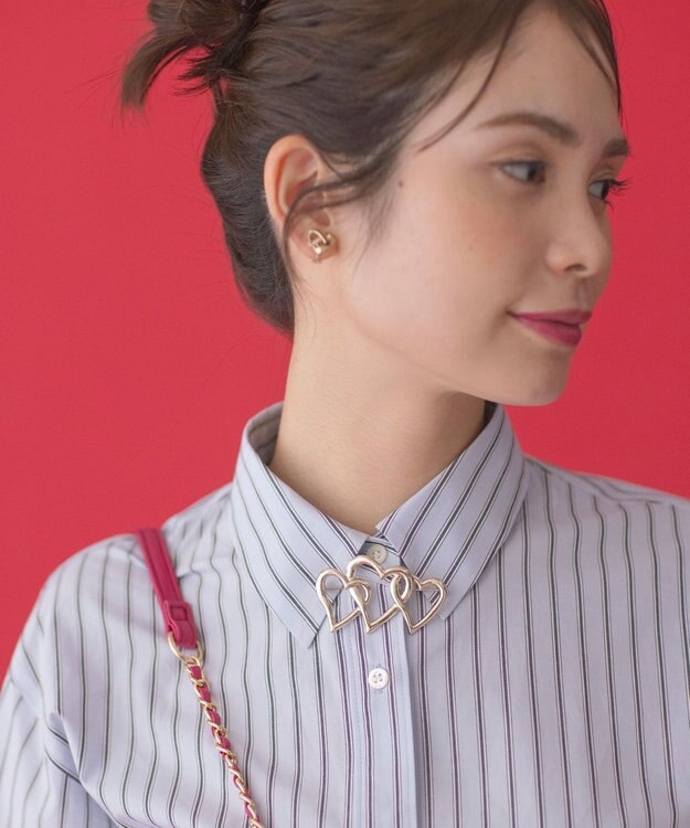 組曲 コットンシャーティング ベーシックシャツ サックスブルー系1