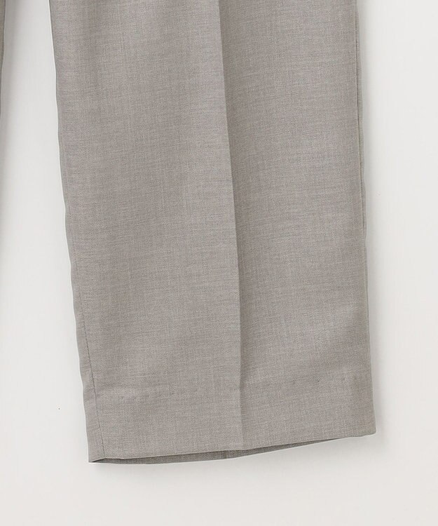 J.PRESS LADIES 【セットアップ対応・洗える・UVケア・速乾】 OXIJEWELストレッチ テーパード パンツ ライトグレー系