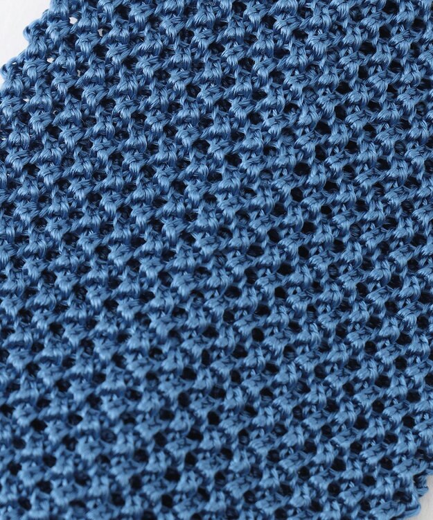 J.PRESS MEN シルク無地 ニットタイ ブルー系