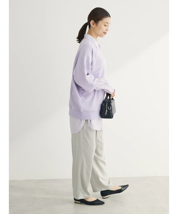 Green Parks BEST PRICE ２ｗａｙ ミニ裏毛ロゴトレＴＥＥ Lilac